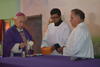 Internos del Cereso de Torreón recibieron esta mañana la visita del Obispo José Guadalupe Galván Galindo.