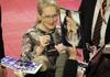Meryl Streep lució elegante en la Berlinale.