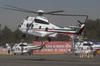 El Papa llegó en un helicóptero procedente del Campo Marte en la Ciudad de México.