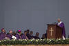 El Papa ofició una misa antes 300 mil personas en Ecatepec.