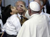 En el lugar, el Papa Francisco remarcó a los pequeños rezar por él, como lo ha ido haciendo en múltiples ocasiones durante su viaje.