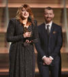 Ed Sheeran fue premiado junto a Amy Wadge por Canción del Año (premio al compositor) por su canción Thinking Out Loud.