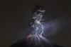 El tercer lugar fue para el mexicano Sergio Tapiro. Con el título “El Poder de la Naturaleza”, la imagen fue captada el 13 de diciembre de 2013 y muestra una potente explosión del Volcán Colima, México, de noche con un relámpago y el desprendimientos de rocas incandescentes.