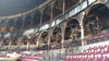 Así quedó el interior del Coliseo Centenario tras el incendio ocasionado por el uso de pirotecnia en un espectáculo.