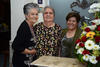 04032016 ONOMáSTICO.  Cumple de Bertha Álvarez García en compañía de sus hermanas, Brunhilda e Irene.