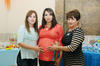06032016 BABY SHOWER.  Cynthia Díaz Reza con las organizadoras de su fiesta de canastilla.