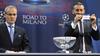 Giorgio Marchetti, director de competiciones de la UEFA, destaca los detalles del sorteo.