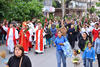 Al término de la breve ceremonia se emprendió la procesión rumbo a la Catedral de Nuestra Señora del Carmen.