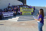 Colectivos feministas en La Laguna realizaron una protesta contra la 'violencia machista'.