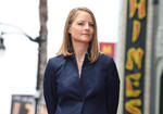 Jodie Foster develó su estrella en el célebre Paseo de la Fama de Hollywood.
