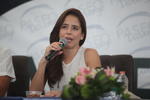 La reconocida actriz mexicana Ana Claudia Talancón ofreció una conferencia de prensa en el centro comercial Paseo Durango.