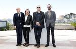 El cineasta estadounidense Jim Jarmusch y el cantante estadounidense Iggy Pop en la presentación de Gimme Danger.