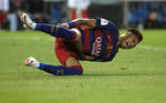Neymar fue otro de los protagonistas del juego, quien desesperó a la zaga rival en todo momento.