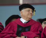 El ex presidente brasileño Fernando Henrique Cardoso asistió a la ceremonia de graduación de Harvard.