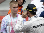 Justin disfrutó de la competencia del Gran Premio de Mónaco.