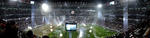 Imagen panorámica del Santiago Bernabéu a su máxima capacidad.
