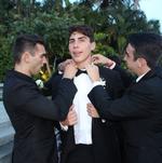 Lorenzo no sólo heredó esa simpatía avasalladora que tiene su padre, sino también el tonificado cuerpo.