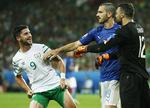 Aficionados portugueses listos para apoyar a su selección.