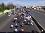 Maestros laguneros salieron a las calles para realizar una marcha de Gómez Palacio a Torreón, en apoyo al gremio magisterial de Oaxaca y en rechazo a la Reforma Educativa del presidente Enrique Peña Nieto.