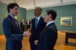 Los presidentes Peña Nieto y Barack Obama sostuvieron una reunión bilateral privada de 30 minutos.