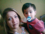 14072016 Alejandra Galaviz con su hijo, Paquito.