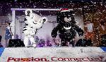 Las mascotas de los Juegos Olímpicos de Invierno de Pyeongchang 2018 posan durante su presentación en Pyeongchang, Corea del Sur. Los primeros Juegos Olímpicos de Invierno que se celebrarán en Corea del Sur comenzarán el 9 de febrero de 2018.