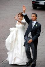Enrique Peña Nieto y Angélica Rivera se casaron en una ceremonia religiosa en la catedral de la ciudad de Toluca en 2012.