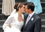 Enrique Peña Nieto y Angélica Rivera se casaron en una ceremonia religiosa en la catedral de la ciudad de Toluca en 2012.