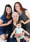 07082016 EN FAMILIA.  Doña Hilda, Hilda Cecilia, Karen Cecilia y Annia Cecilia.
