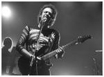 El trío de Soda Stereo se conformaba por Zeta Bosio (i), Charly Alberti (c) y Gustavo Cerati.
