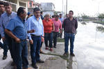 Riquelme estuvo acompañado por el director de Obras Públicas, Gerardo Berlanga Gotés, durante el recorrido.
