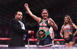 La "Rusita" Rivas venció a la "Magnífica" González, para obtener el Campeonato Internacional Femenil Supergallo del Consejo Mundial de Boxeo.
