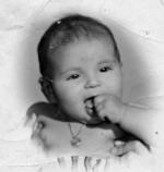 28082016 Elida Miranda Bernal, a los 4 meses de edad. Nació el 17 de enero de 1960.