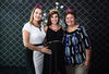 28082016 FELICES.  Mely Ramírez Méndez con las organizadoras de su baby shower: Silvia Martínez de Montañez, Agueda Montañez y Adriana Rodríguez.