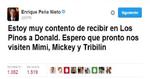 Los tuiteros se burlaron de Peña Nieto por su invitación.