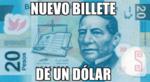 Los tuiteros han acompañado sus críticas con diversos memes en los que comparan principalmente los billetes de un dólar, con el de 20 pesos de México.