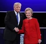 Hillary Clinton llegó al debate con una ligera ventaja sobre Trump en los últimos sondeos.