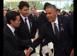 Barack Obama y Peña Nieto en el homenaje a Shimon Peres, ganador del Premio Nobel de la Paz