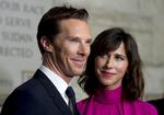 El protagonista de la cinta, Benedict Cumberbatch, junto a su esposa Sophie Hunter.