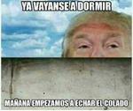 Donald así le dio las buenas noches a México...
