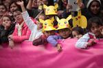 Los participantes adornaron el desfile con sus disfraces.