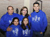 02122016 Guillermo Pimentel y Norma Santacruz con sus hijos Alex, Luisa y Renata.