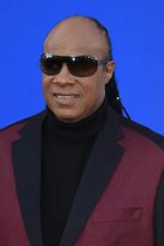 Stevie Wonder desfiló por la alfombra roja.