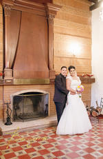 04122016 David Dávila González y Alison Alejandra Rocha Muñoz se unieron en feliz matrimonio el 26 de noviembre con una ceremonia religiosa en la Iglesia Catedral del Carmen. - E&E Fotografía