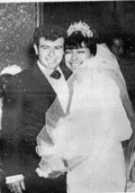11122016 Eduardo Ugarte y María del Refugio Ríos Favela el día de su boda el 31 de diciembre de 1966, por lo que están cerca de celebrar su 55 aniversario.