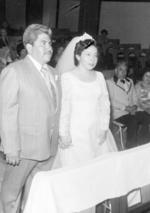 11122016 Luis Enrique Saucedo Quintero y Martha Socorro Escalera Ramírez Choy de Saucedo contrajeron nupcias en la Iglesia de Santa María Reyna en 1978.