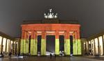 La Puerta de Brandeburgo se encendió con los colores de la bandera alemana.
