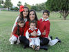 Claudia con sus hijos, Paulina, Kike, Marisofi y Rodrigo