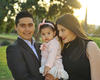05012017 EN FAMILIA.  Edgardo Estrada y Caro Ortega con su hija, Bárbara.