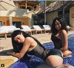 Kylie permaneció en playas mexicanas con algunos amigos.